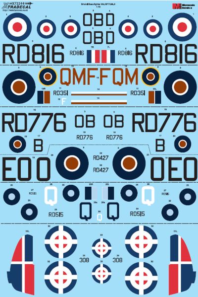 Xtradecal 72244 1:72 Bristol Beaufighter Mk.VI/TF.Mk.X Thimble Nose