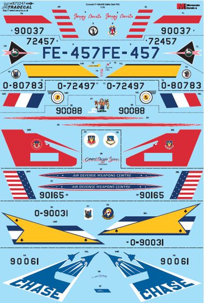 Xtradecal 72247 1:72 Convair F-106A/B Delta Dart Part 2