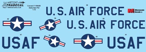 Xtradecal 72247 1:72 Convair F-106A/B Delta Dart Part 2