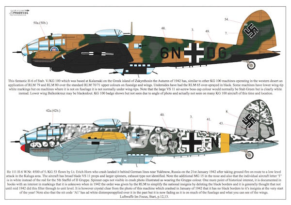 Xtradecal 72248 1:72 Heinkel He-111H-5/He-111y/He-111H-6