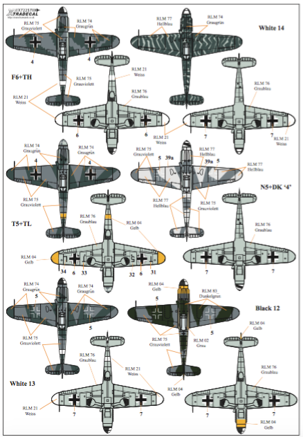 Xtradecal 72257 1:72 Luftwaffe Reconnaissance Fighters