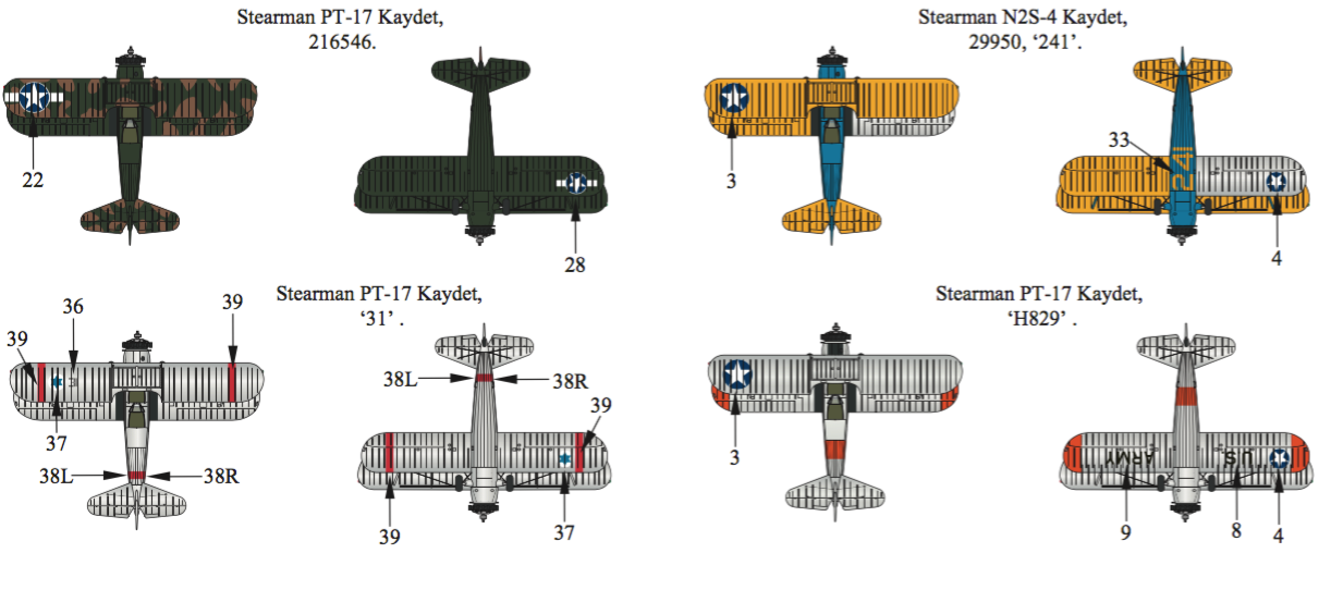 Xtradecal 72258 1:72 Boeing Stearman Kaydet