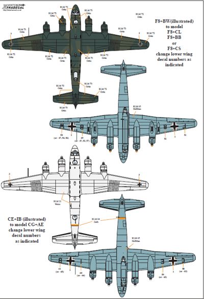 Xtradecal 72262 1:72 Focke-Wulf Fw-200 Condor