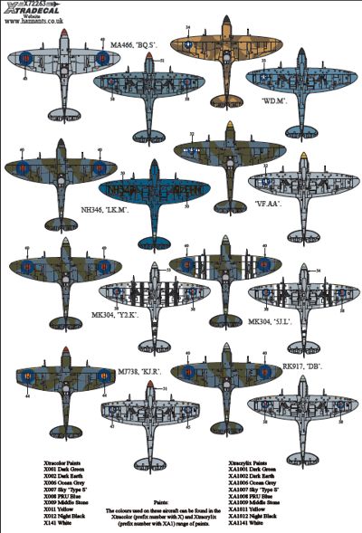 Xtradecal 72263 1:72 Supermarine Spitfire Mk.IX Collection