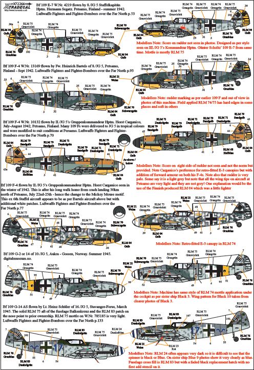 Xtradecal 72266 1:72 Luftwaffe JG 5 Squadron History