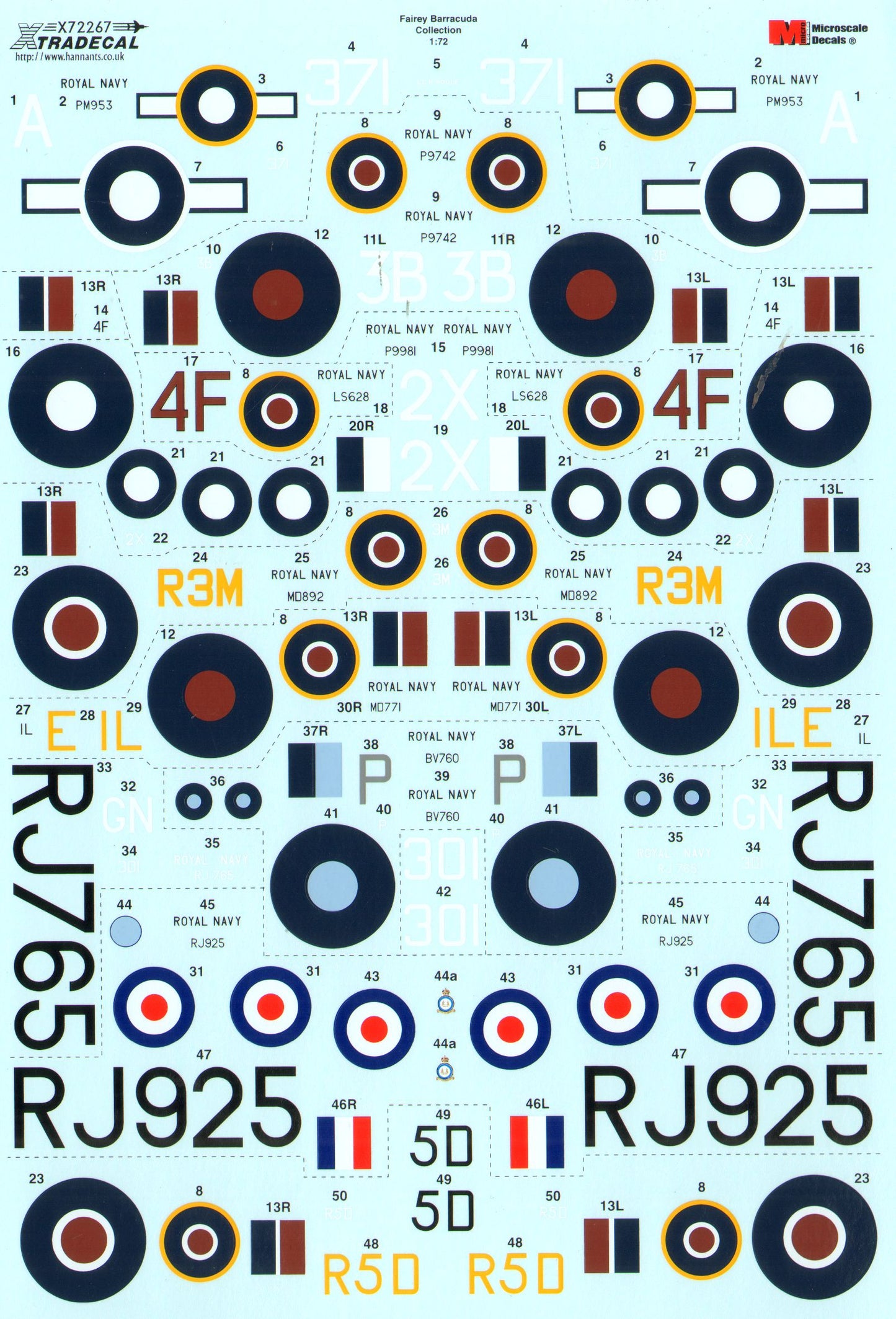 Xtradecal 72267 1:72 Fairey Barracuda Collection