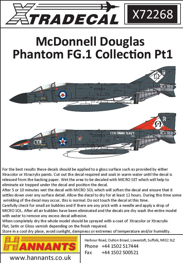 Xtradecal 72268 1:72 McDonnell-Douglas FG.1 Phantom Part 1