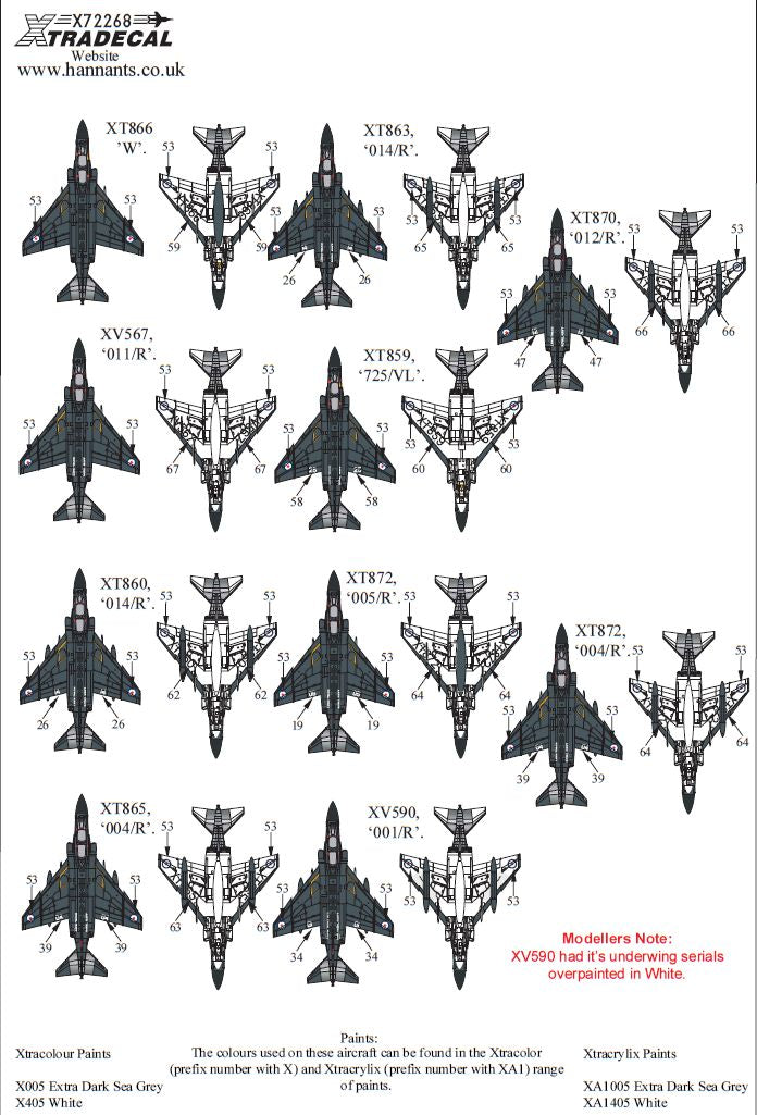 Xtradecal 72268 1:72 McDonnell-Douglas FG.1 Phantom Part 1