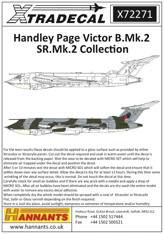 Xtradecal 72271 1:72 Handley-Page Victor B.2 Collection