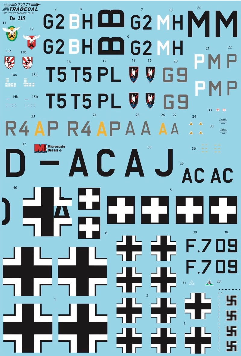 Xtradecal 72277 1:72 Dornier Do-215