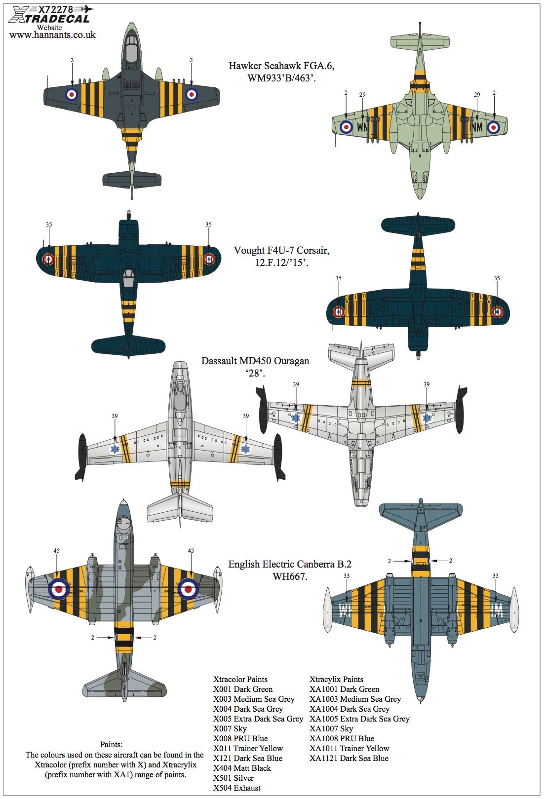 Xtradecal 72278 1:72 Suez Crisis 1956