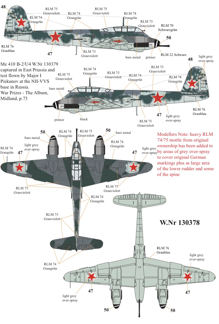 Xtradecal 72286 1:72 Messerchmitt Me-410A-1