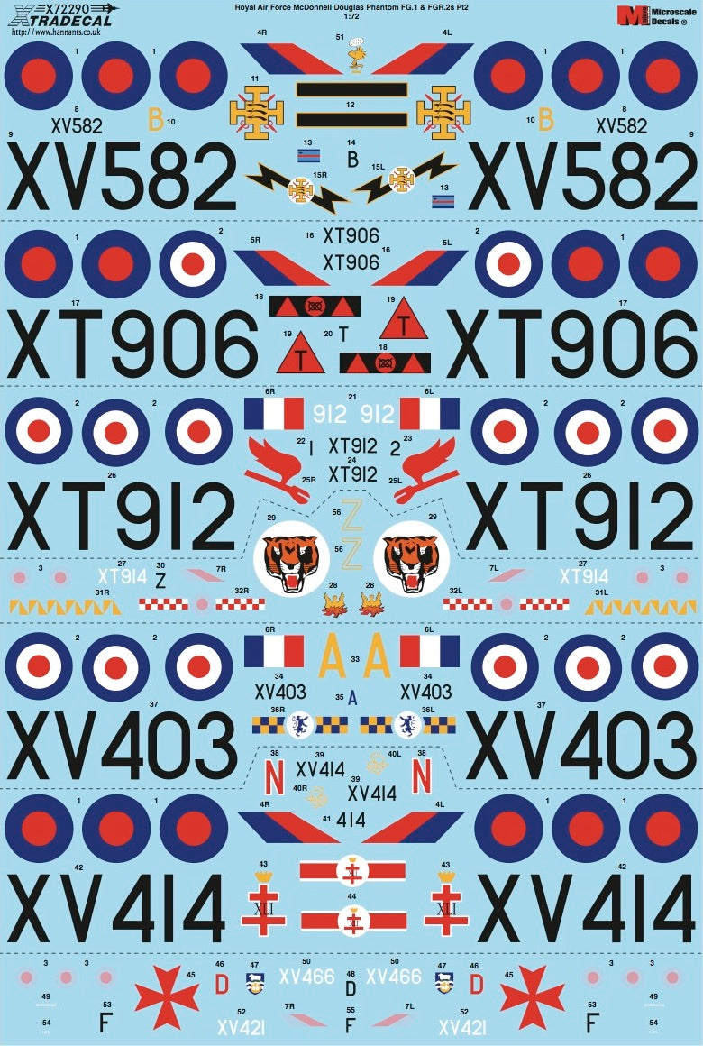 Xtradecal 72290 1:72 McDonnell-Douglas FG.1/FGR.2 Phantom Part 2