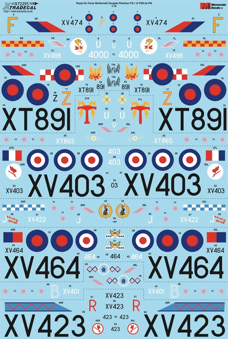 Xtradecal 72295 1:72 McDonnell-Douglas FG.1/FGR.2 Phantom Part 6