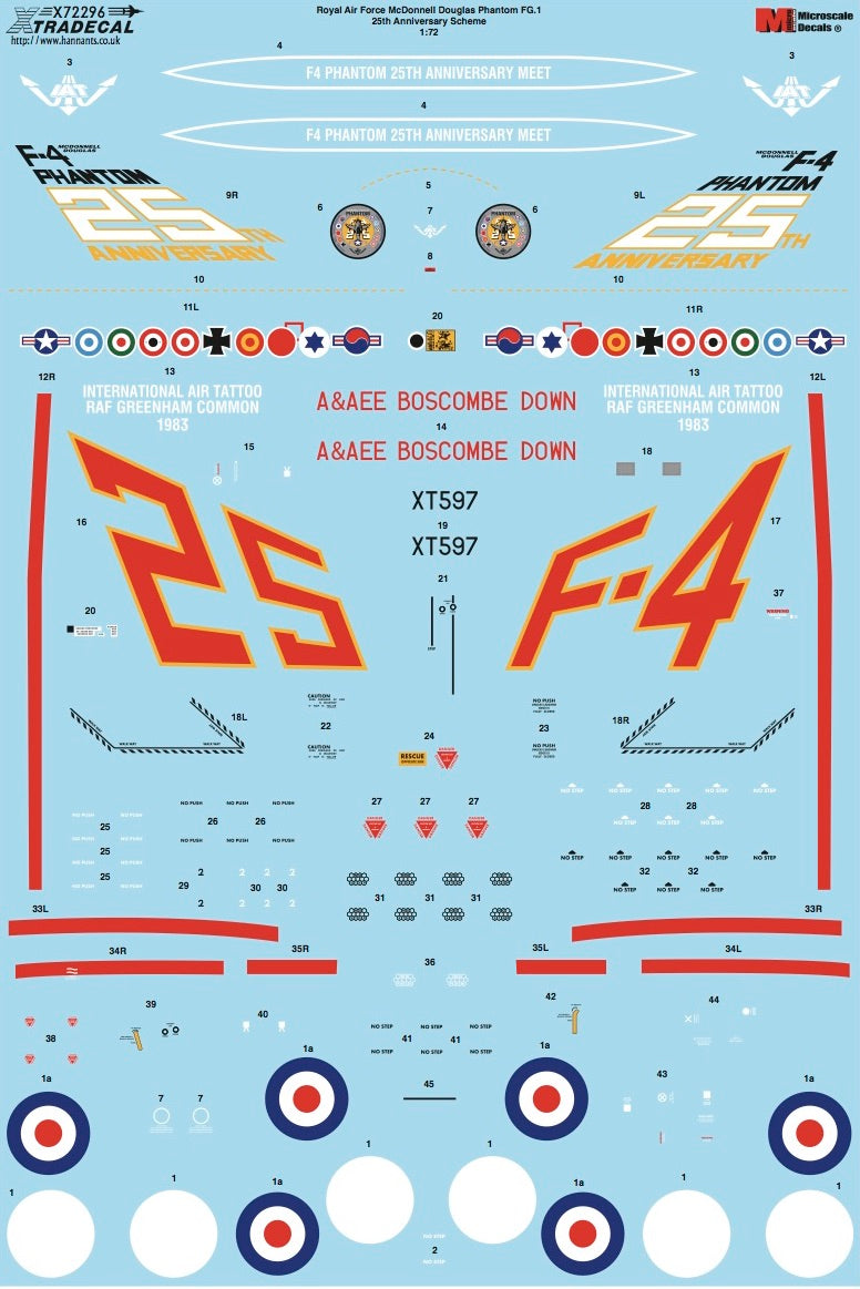 Xtradecal 72296 1:72 McDonnell-Douglas FG.1 Phantom Part 7