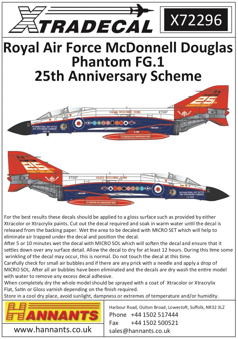 Xtradecal 72296 1:72 McDonnell-Douglas FG.1 Phantom Part 7