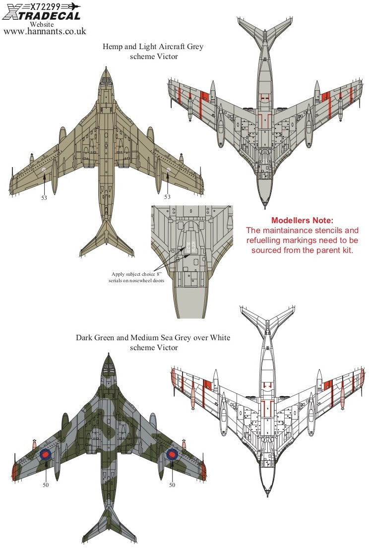 Xtradecal 72299 1:72 Handley-Page Victor K.2