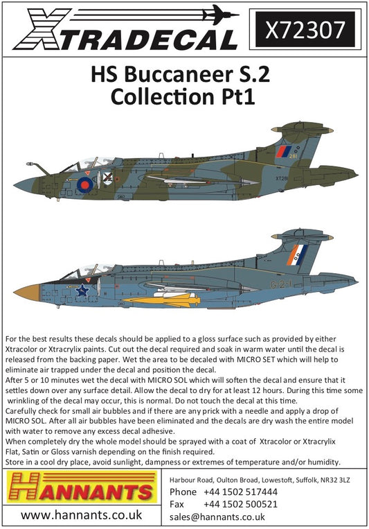 Xtradecal 72307 1:72 Blackburn Buccaneer S.2 Collection Part 1