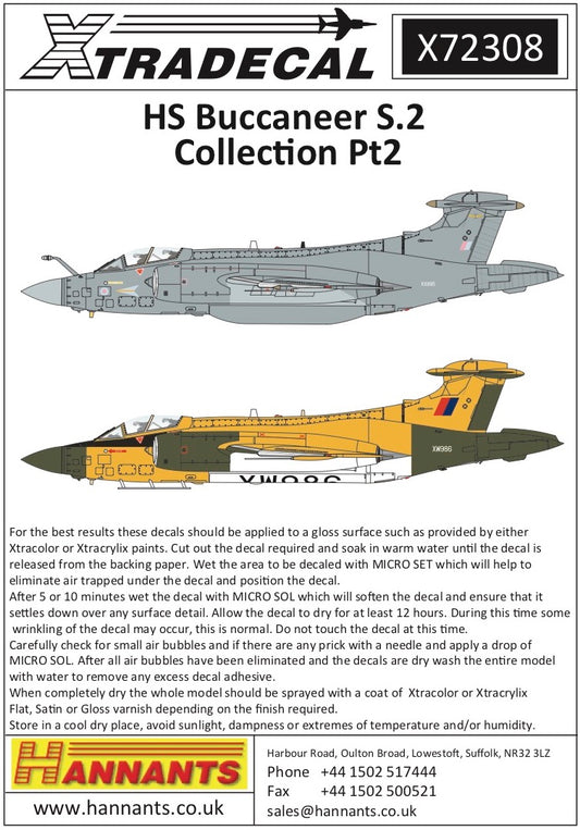 Xtradecal 72308 1:72 Blackburn Buccaneer S.2 Collection Part 2