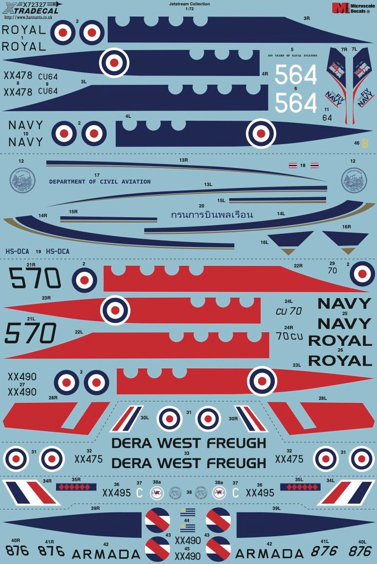 Xtradecal 72327 1:72 BAe Jetstream Collection