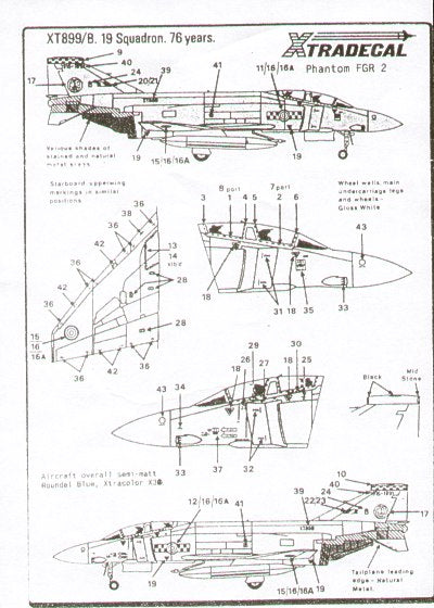 Xtradecal FSM1 1:72 McDonnell-Douglas FGR.2 Phantom