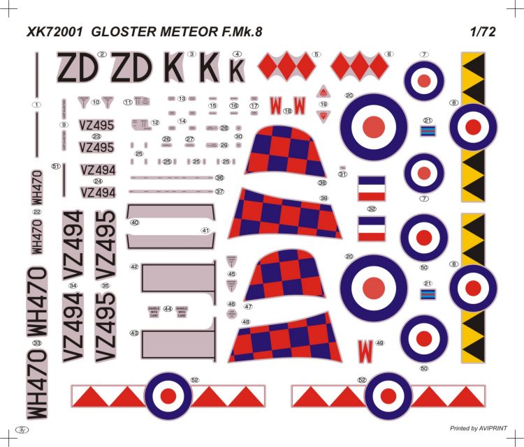 Xtrakit (SH) 72001 1:72 Gloster Meteor F. Mk. 8