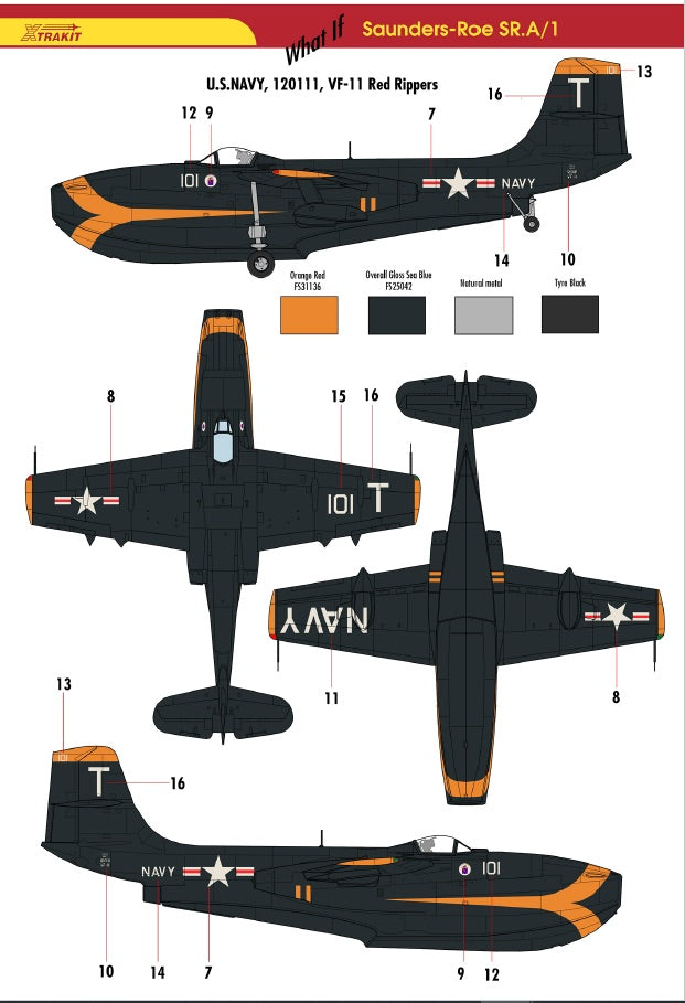 Xtrakit (SW) 72018 1:72 Saunders-Roe SR-A1 'What If?'