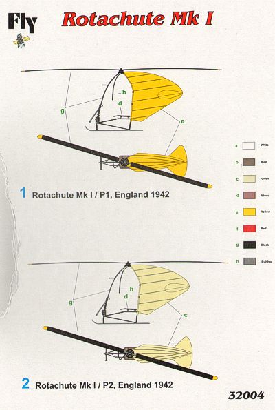 FLY 32004 1:32 Rotachute Mk.I Raoul Hafners Aircraft