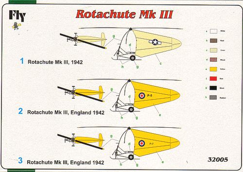 FLY 32005 1:32 Rotachute Mk.III Raoul Hafners Aircraft