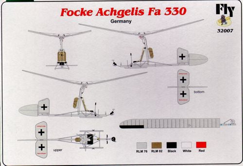 FLY 32007 1:32 Focke-Achgelis Fa-330 - German Gyroglider