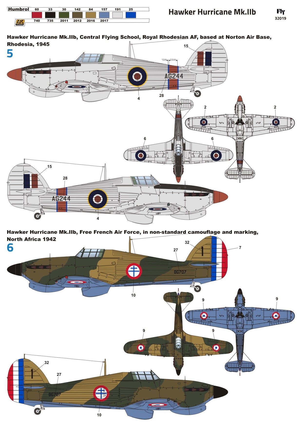 FLY 32019 1:32 Hawker Hurricane Mk.IIb