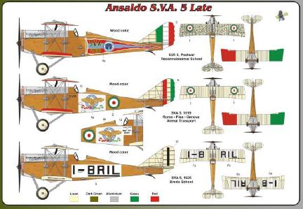 FLY 48007 1:48 Ansaldo SVA.5 late version