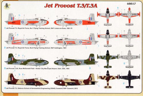 FLY 48017 1:48 BAC Jet Provost T.3 - RAF basic training aircraft