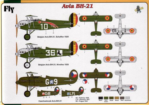 FLY 72012 1:72 Avia BH-21 (Belgian & Czechoslovak Service)