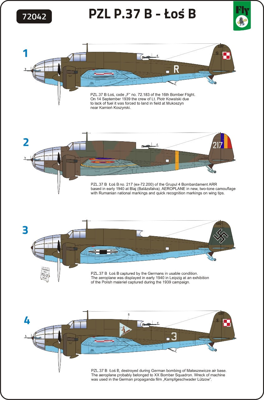 FLY 72042 1:72 PZL P.37B