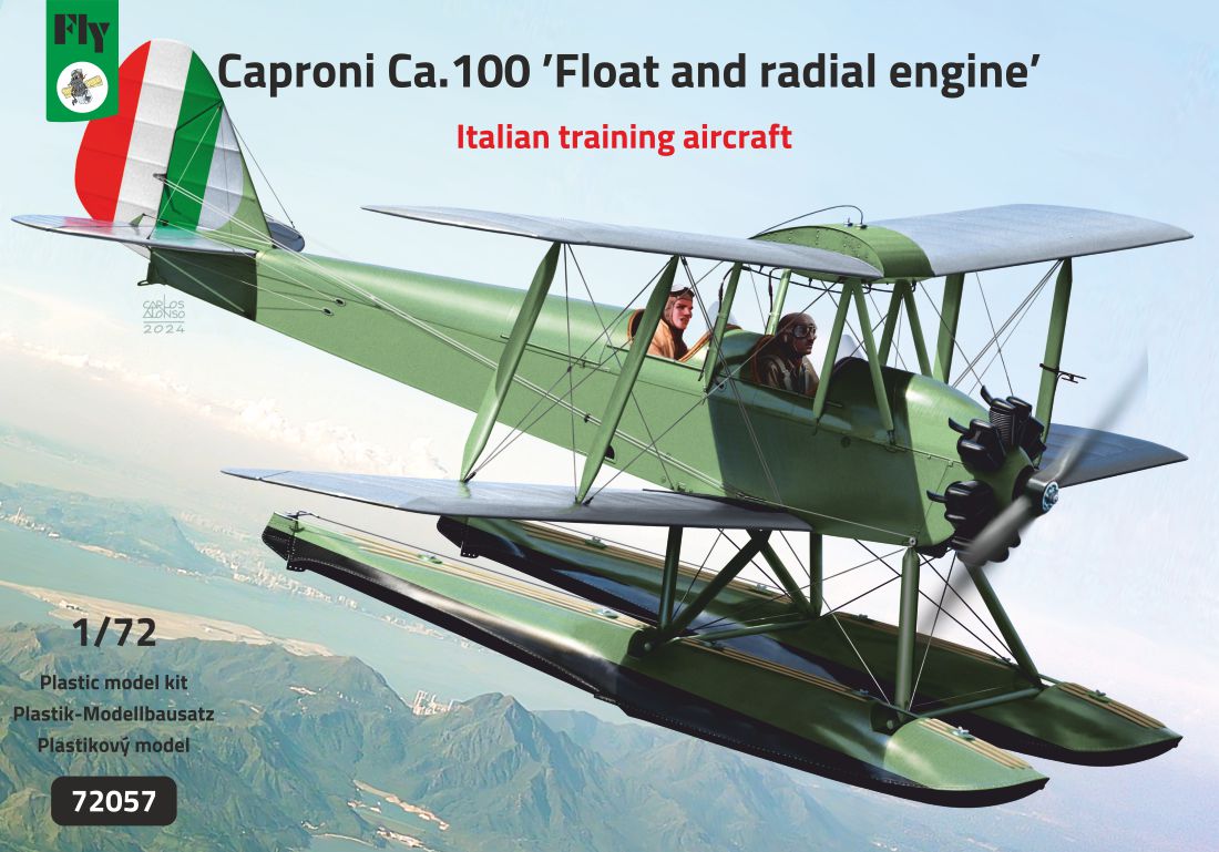 FLY 72057 1:72 Caproni Ca.100 'Floats and radial engine' I-M model, I-M clear parts