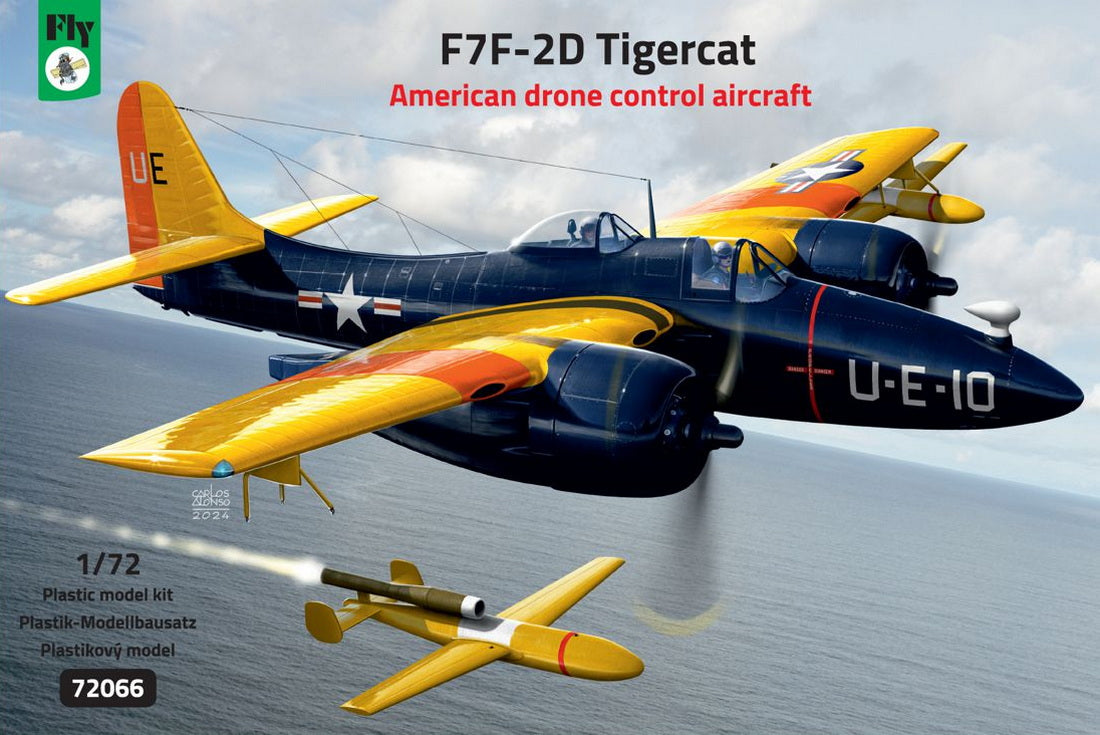 FLY 72066 1:72 Grumman F7F-2D Tigercat drone control