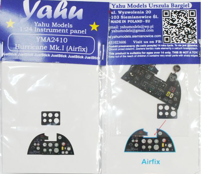 Yahu Models YMA2410 1:24 Hawker Hurricane Mk.I