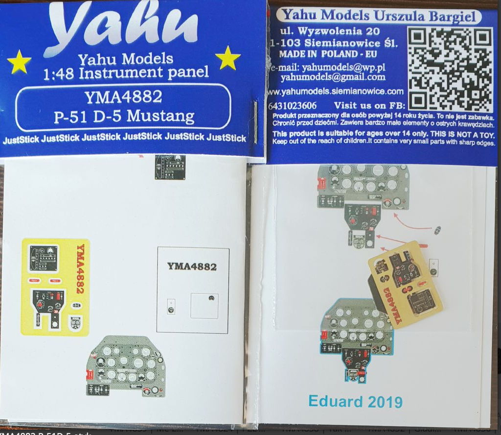 Yahu Models YMA4882 1:48 P-51D-5 Mustang