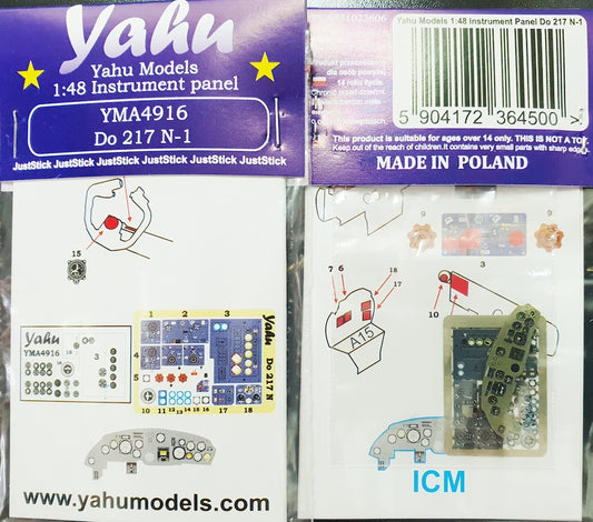 Yahu Models YMA4916 1:48 Dornier Do-217N-1 for ICM kits