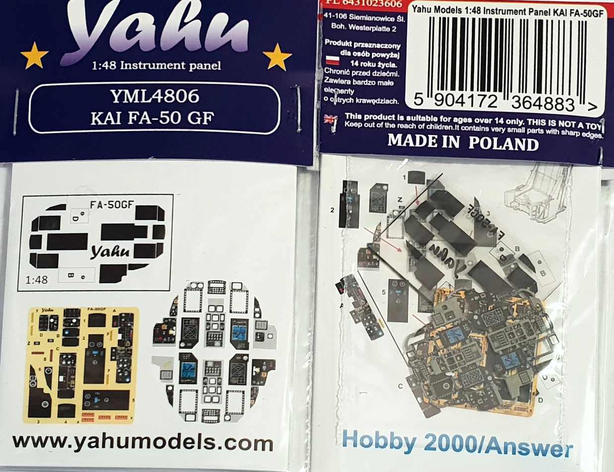 Yahu Models YML4806 1:48 KAI FA-50GF Instrument Panel