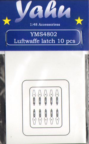 Yahu Models YMS4802 1:48 Luftwaffe cowling latch 10 pcs