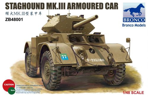 Bronco Models ZB48001 1:48 Staghound Mk.III