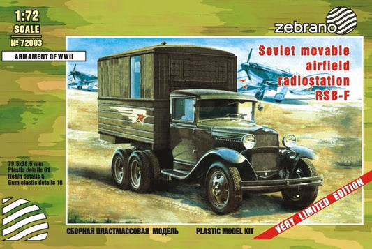 Zebrano 72003 1:72 RSB-F Soviet Movable Airfield Radio Station