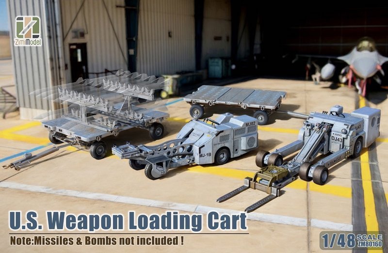 Zimi Models ZM80160 1:48 US Weapons Loading Carts