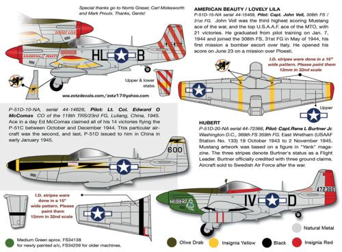 Zotz 32037 1:32 North-American P-51D Mustang