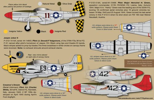 Zotz 32038 1:32 North-American P-51D Mustangs