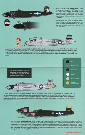 Zotz 32056 1:32 North-American B-25J Mitchells 8 gun straffers