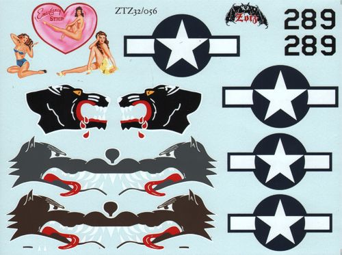 Zotz 32056 1:32 North-American B-25J Mitchells 8 gun straffers