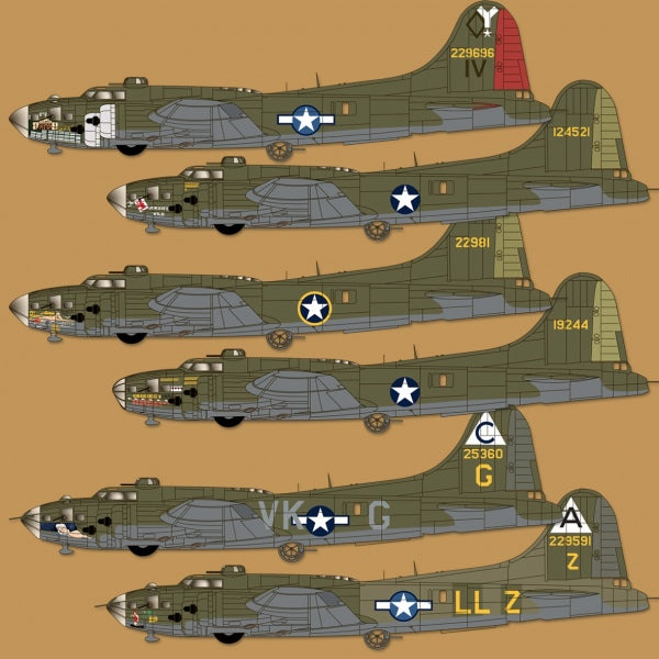 Zotz decals 32081 1:32 Boeing B-17F Flying Fortress At War part 1